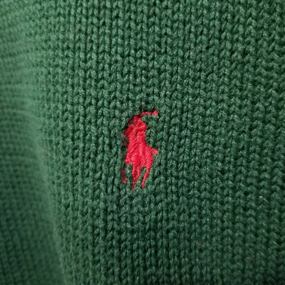 Polo by Ralph Lauren green sweater - Picture 2 of 4
